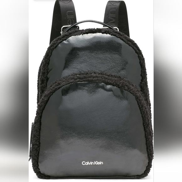 NWT $188 Calvin Klein Estelle Backpack black main image 4
